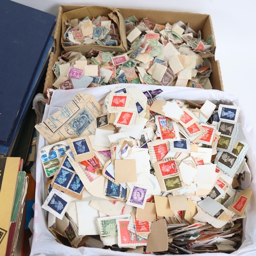 83 - A quantity of loose postage stamps, including Great Britain and world (3 boxes)