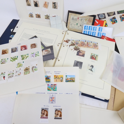 85 - Royal Mail Millennium Collection album of postage stamps, and various other loose stamps