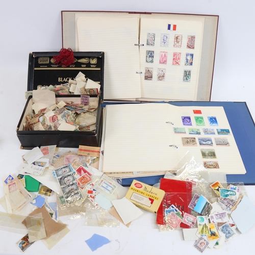 93 - Various Vintage loose postage stamps and 2 albums