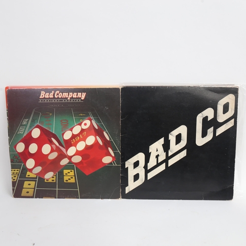 237 - Various Vintage vinyl LPs and records, including Bad Company x 2, 1 original Led Zeppelin and 1 rema... 