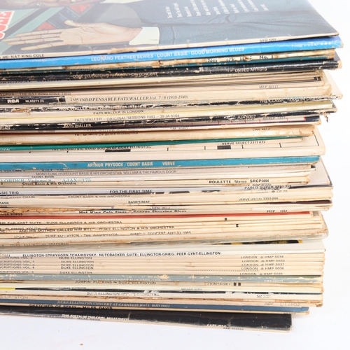 239 - Various Vintage vinyl LPs and records, including Count Basie, Nat King Cole, Fats Waller etc (boxful... 