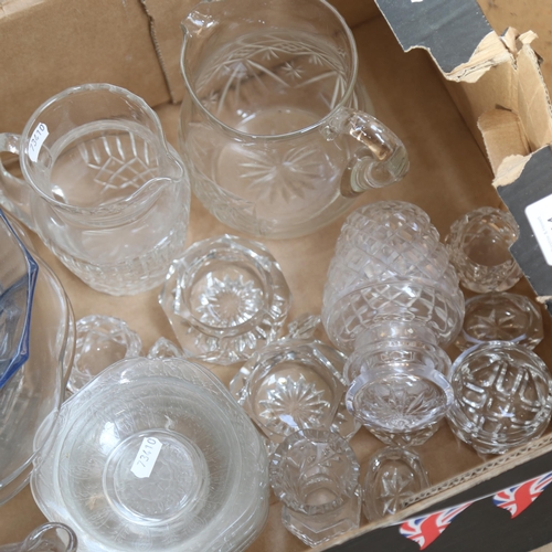 444 - Glass jugs, jars and bowls