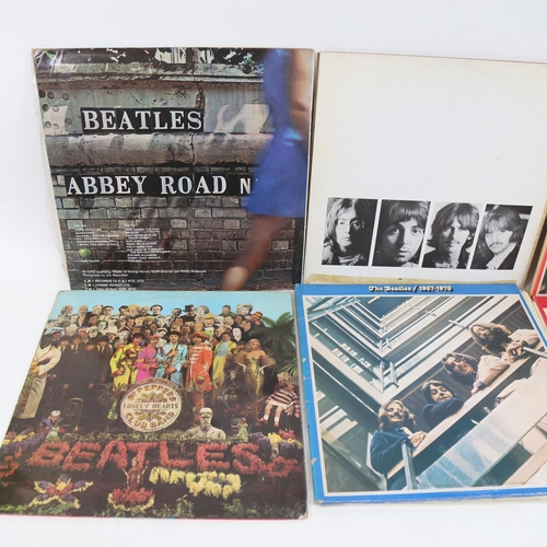 242 - BEATLES - various Vintage vinyl LPs and records