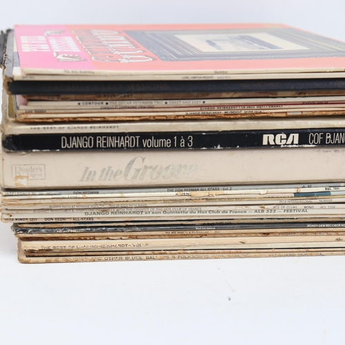 248 - Various Vintage vinyl LPs and records, including Pee Wee Russell, Buddy Rich, Django Reinhardt etc (... 