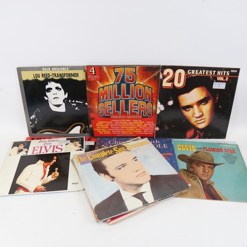 269 - Various Vintage vinyl LPs and records, including Elvis Presley, Duran Duran etc