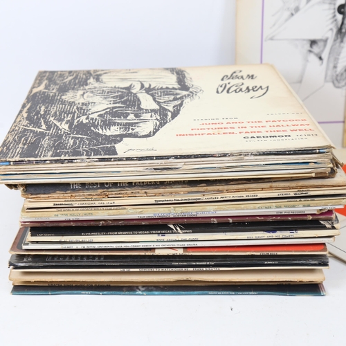 274 - Various Vintage vinyl LPs and records, including Arthur Askey, Peter Cook etc (boxful)