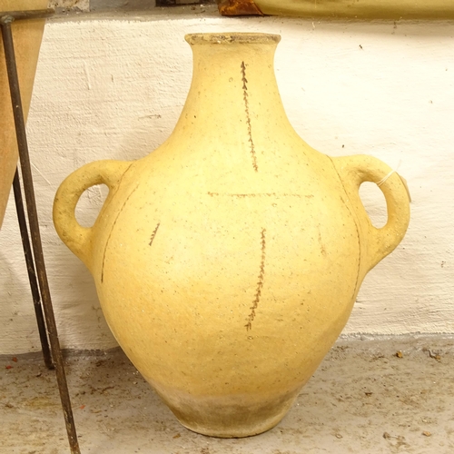 2741 - A Grecian style 2-handled oil jar, height 53cm