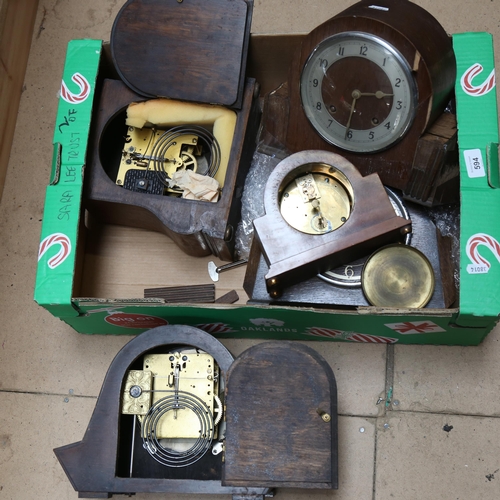 594 - Various mantel clocks