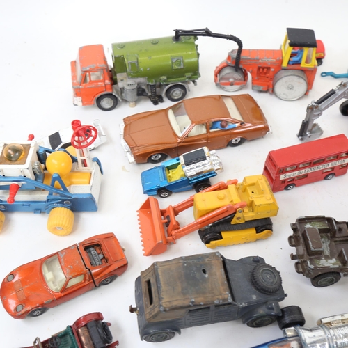 644 - Various toy cars and lorries, including Dinky and Corgi