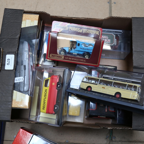 670 - Corgi Classic Buses, and other diecast vehicles