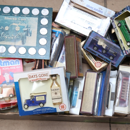 672 - Various boxed cars, including Matchbox Models of Yesteryear, Lledo etc