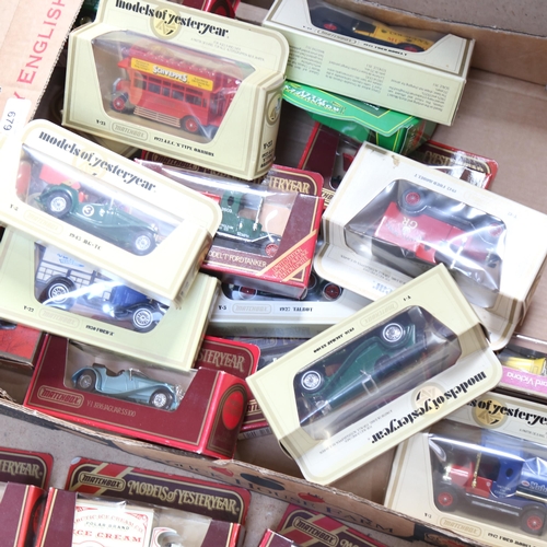 679 - Boxed models of Yesteryear vans etc