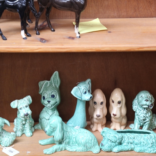 705 - Various Sylvac figures, including Terriers, Spaniel and Hounds, tallest 17cm