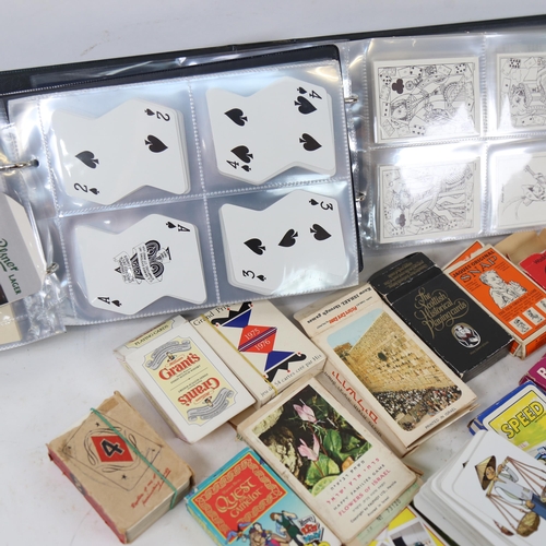 737 - Albums of playing cards, packs of cards etc