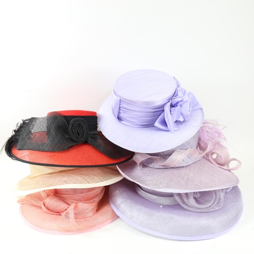 758 - 14 near-new wedding/occasion hats, maker's include Peter Bettley