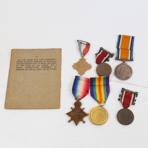 791 - A group of 3 First World War Service medals, to 57216 Sapper C W Bishopp Royal Engineers, comprising... 