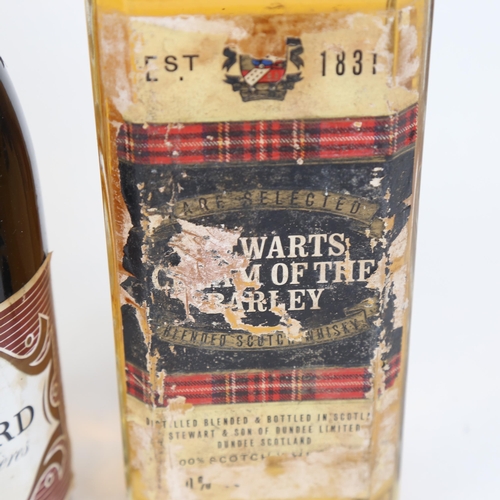 827 - Stewarts Cream of the Barley Blended Whisky, and 1966 Pommard Delamont Freres (2)