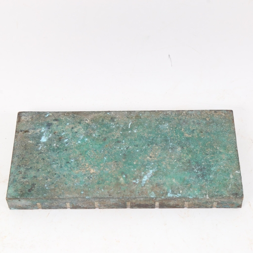 1011 - London Transport Private Property bronze pavement boundary marker, length 20cm