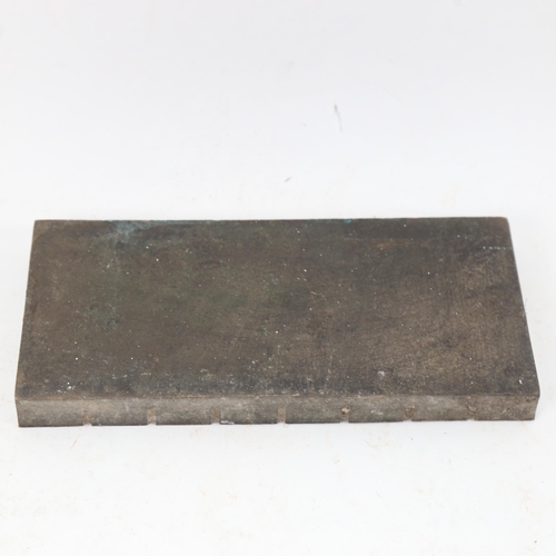 1012 - London Transport Private Property bronze pavement boundary marker, length 20cm