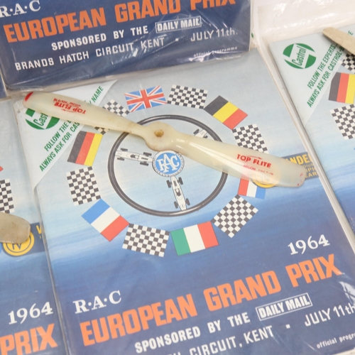 1026 - 5 sealed Vintage Daily Mail Grand Prix Racing programmes, Brands Hatch 1964