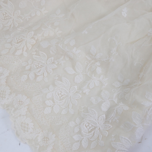 1031 - Victorian embroidered lacework christening gown