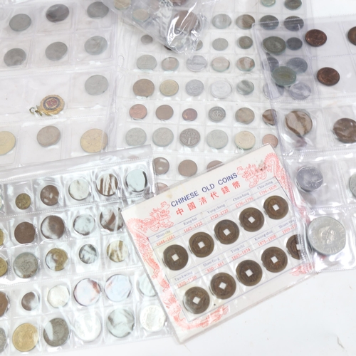 1038 - British pre-decimal coinage, foreign coins, Chinese old coins etc