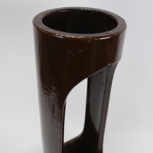 1046 - Hasle, a mid-century Danish pottery umbrella stand, with maker's mark to the base, height 55cm