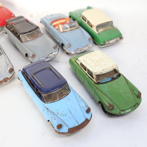 365 - 10 vintage Citroen tin plate cars