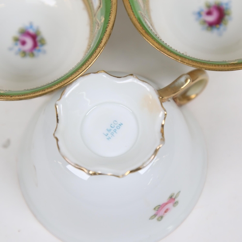 854 - An L & Co Nippon pattern part tea and cake service for 12 people