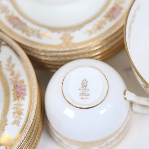 857 - A Wedgwood gilded porcelain part tea service, model no. W192