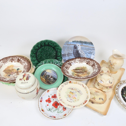 863 - Various ceramics, including Crown Ducal, Clarice Cliff bowls etc