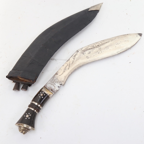 918 - A Gurkha kukri knife and scabbard