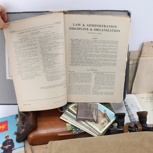 929 - Various Second World War Period military items, relating to R Collisson's RAF service in India, serv... 