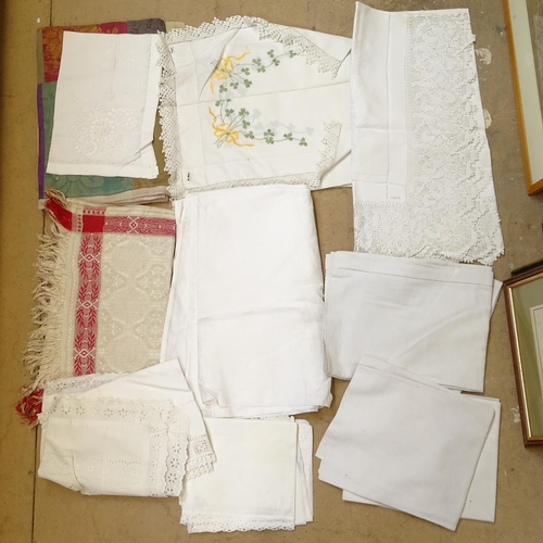 876 - A large quantity of various textiles