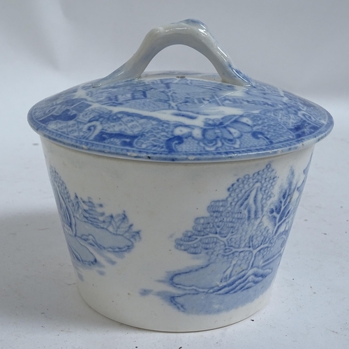 561 - Victorian Willow pattern china etc