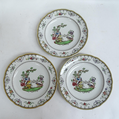 583 - Spode Chelsea pattern dinner service, including soup, dinner and dessert plates