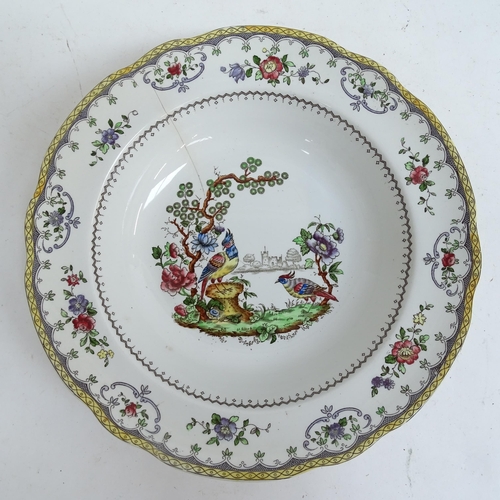 583 - Spode Chelsea pattern dinner service, including soup, dinner and dessert plates