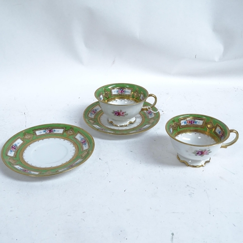 854 - An L & Co Nippon pattern part tea and cake service for 12 people