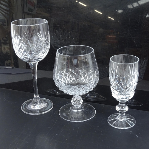 967 - A suite of crystal glassware, and other similar drinking glasses