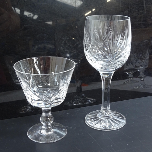 967 - A suite of crystal glassware, and other similar drinking glasses