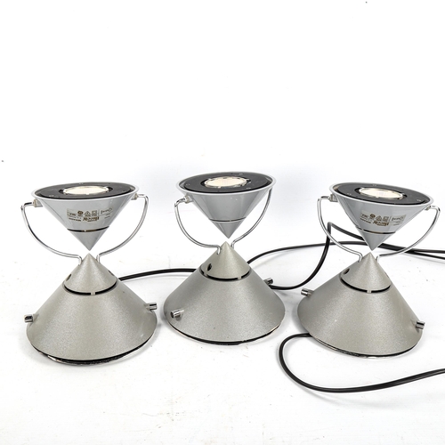 1574 - FA PORSCHE for Artemide, a sets of 3 Litech Mikado post modern spotlights, 1988, 1 with original lab... 