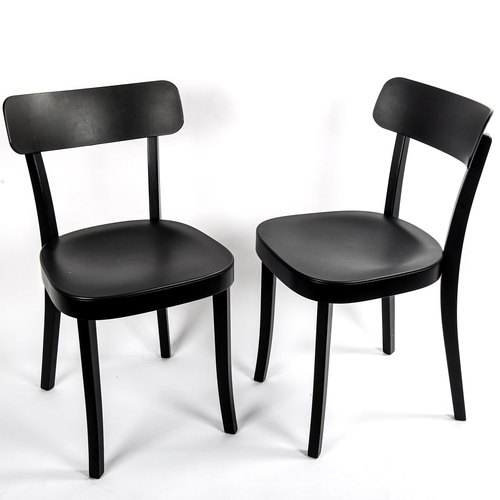 1575 - JASPER MORRISON for Vitra, a pair of Basel black side chairs, with moulded maker's mark, 2017, heigh... 