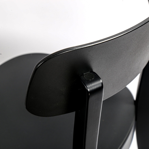 1575 - JASPER MORRISON for Vitra, a pair of Basel black side chairs, with moulded maker's mark, 2017, heigh... 