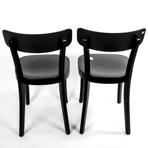 1575 - JASPER MORRISON for Vitra, a pair of Basel black side chairs, with moulded maker's mark, 2017, heigh... 