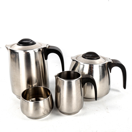 1577 - WMF, a 1960s Cromargan stainless steel tea service