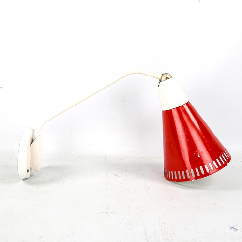 1589 - LITA, France a mid-century Litalux adjustable wall lamp.