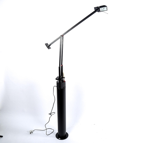 1594 - RICHARD SAPPER for Artemide, a Tizio Plus desk lamp, designed 1972, with black cylinder floor standi... 