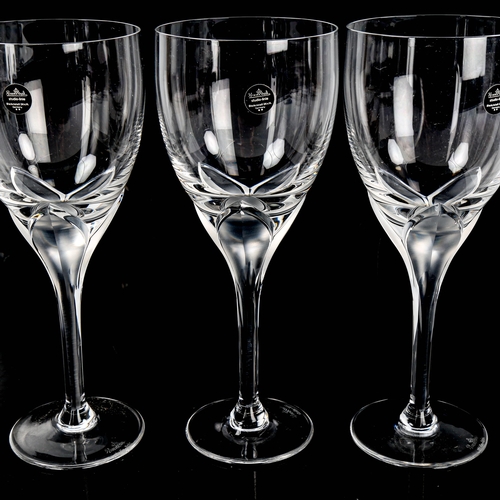 1601 - A set of 6 ROSENTHAL Studio-line Iris water glasses, with paper labels and etched base, height 21.5c... 