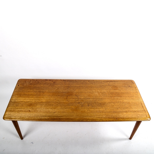 1630 - PETER HVIDT & ORLA MOLGAARD-NIELSEN for France & Son, a 1960s' model FD156 teak coffee table, with m... 