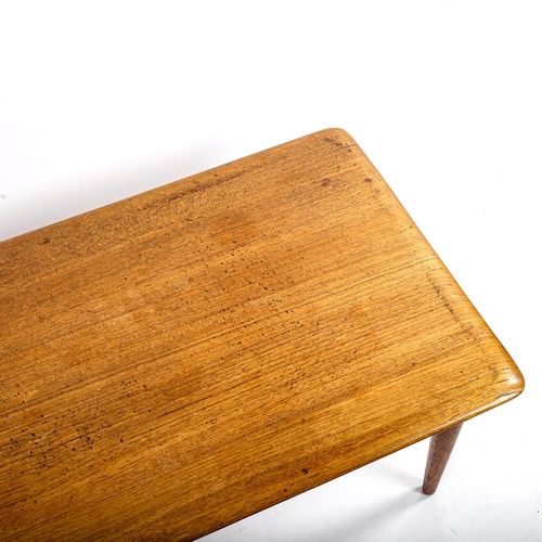 1630 - PETER HVIDT & ORLA MOLGAARD-NIELSEN for France & Son, a 1960s' model FD156 teak coffee table, with m... 